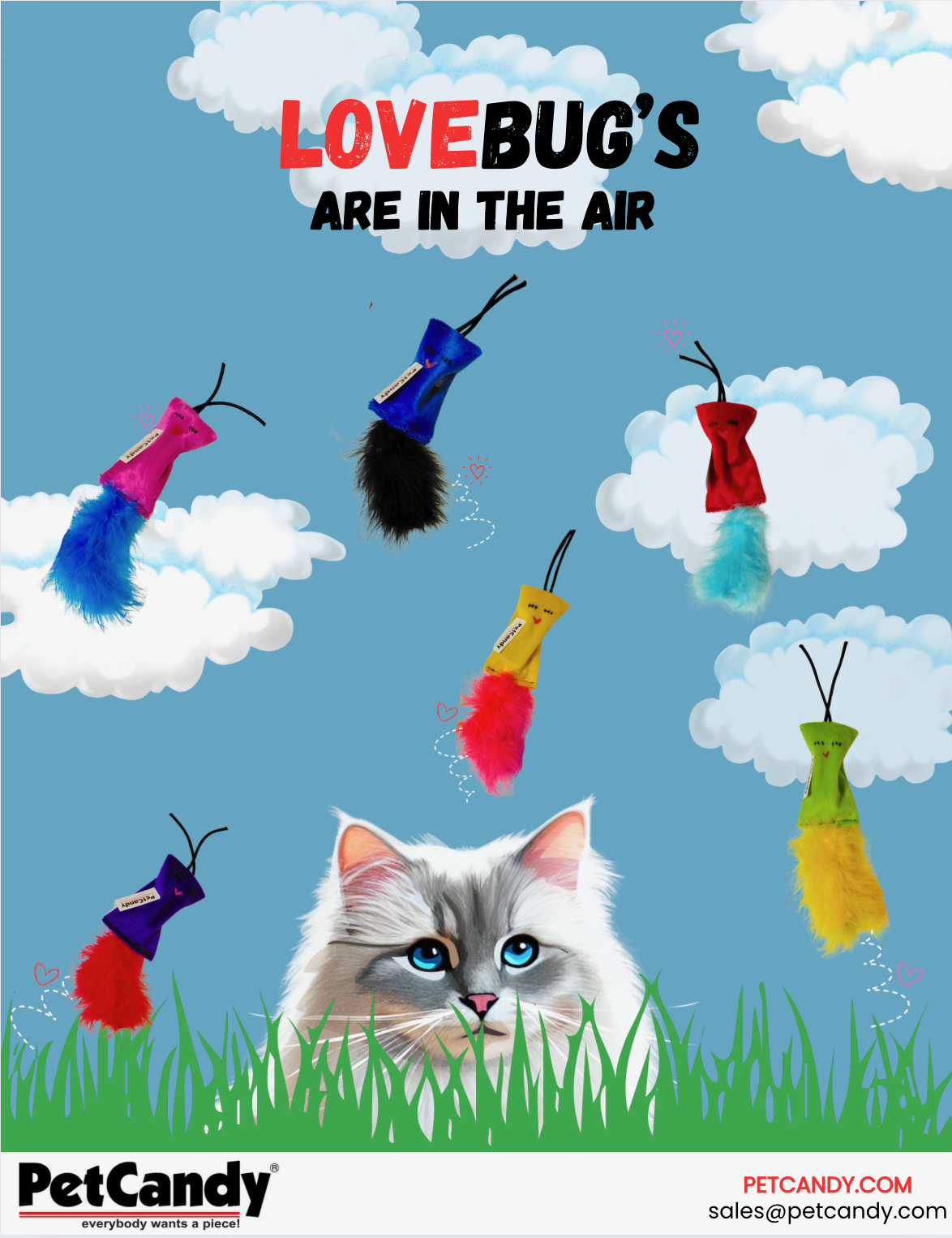 Cat Toy - PetCandy Love Bugs