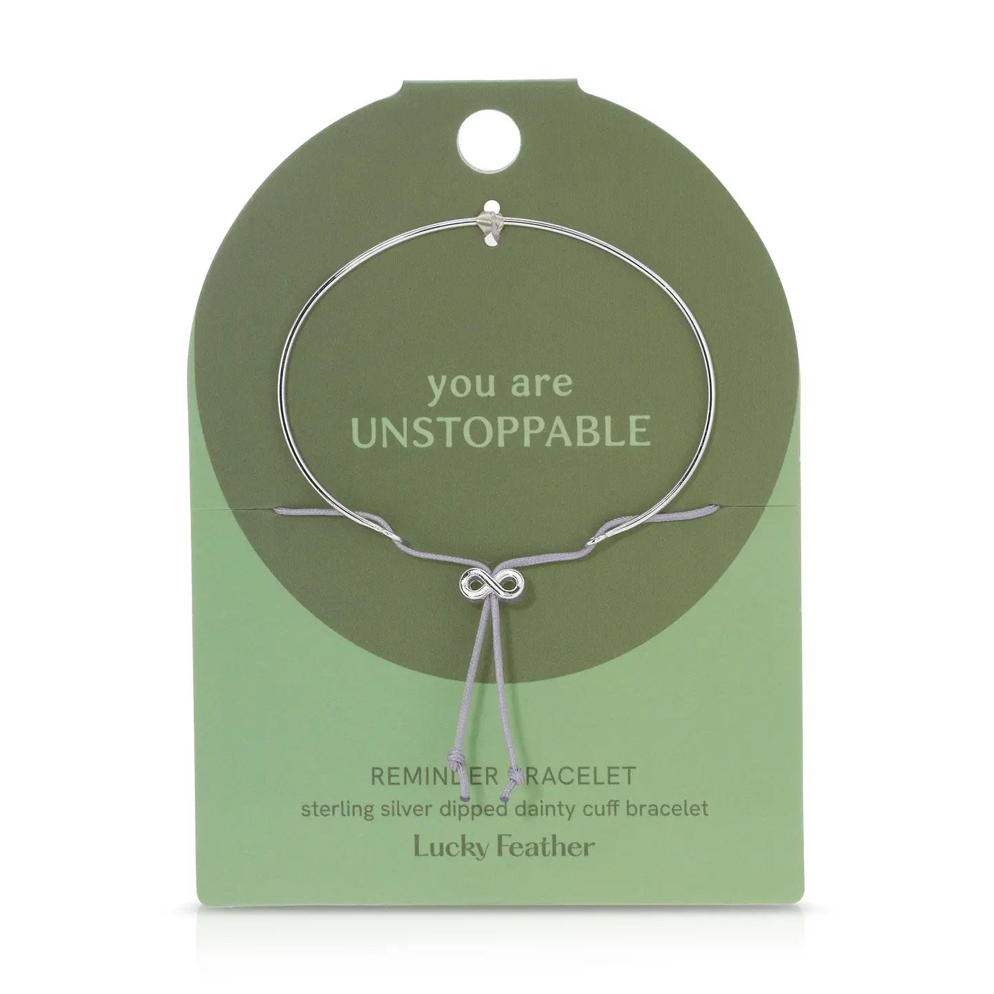 Brave Bracelet - You Are Unstoppable Reminder Bracelet - (Silver)