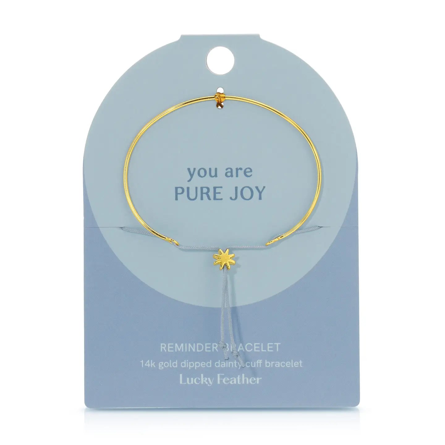 Brave Bracelet - You Are Pure Joy Reminder Bracelet - Gold