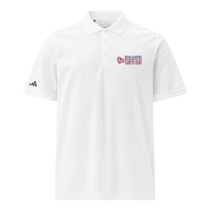 Brave Like Me Embroidered Adidas Sport Polo (Men's)