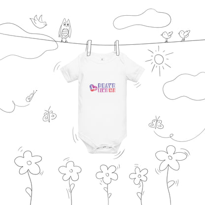 Brave Like Me Short Sleeve Onesie (Unisex)