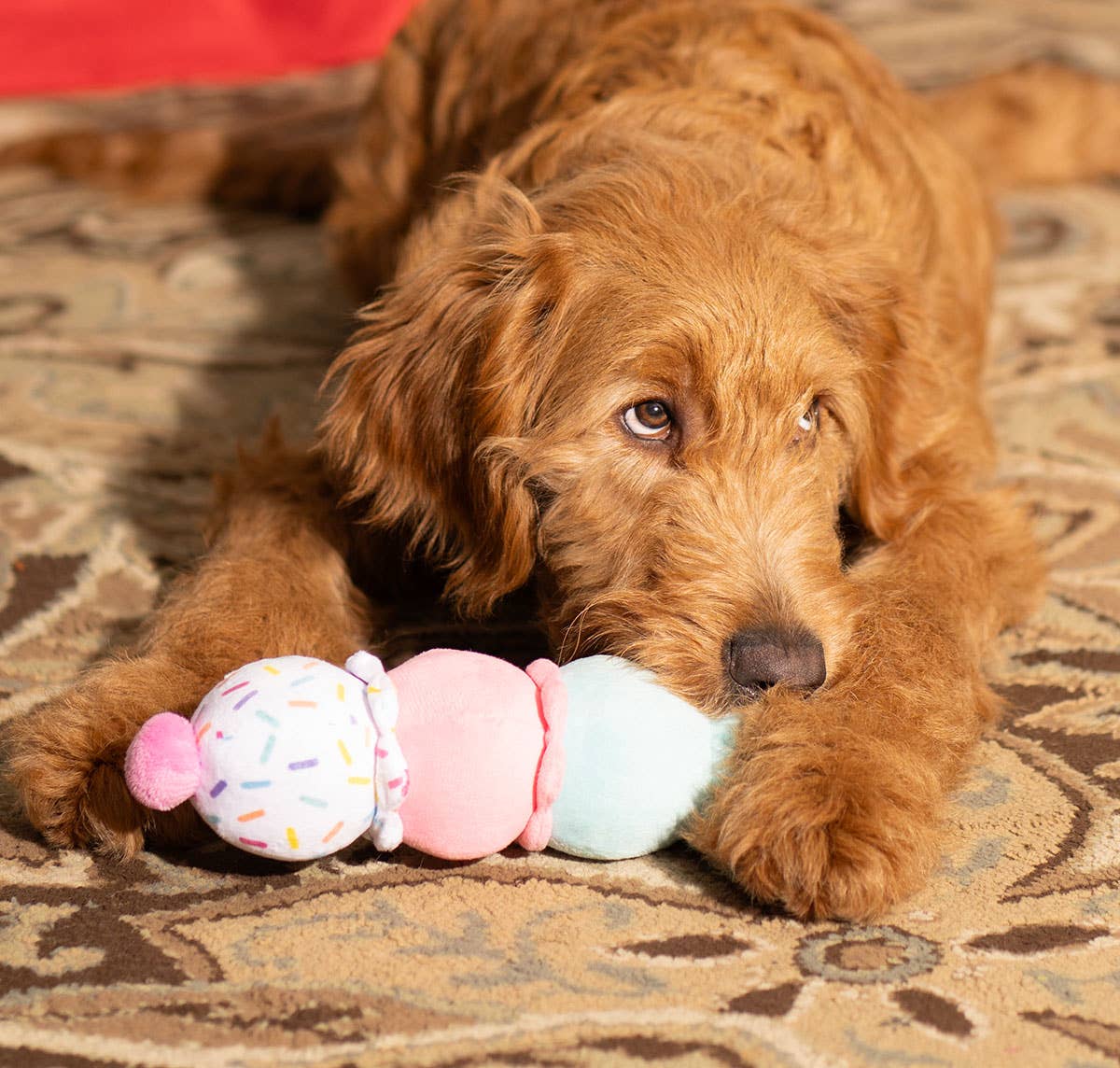 Dog Toy - 3-Scoop Ice Cream Cone Plush 12"