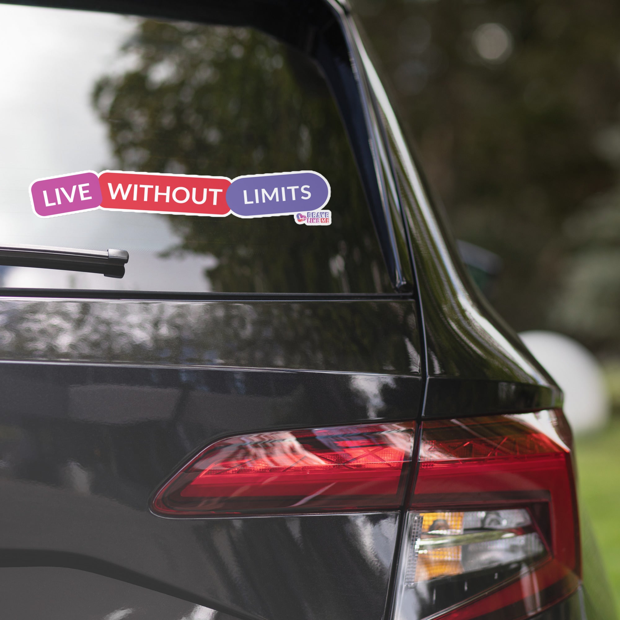 Live Without Limits Sticker (Block Design) – Brave Like Me