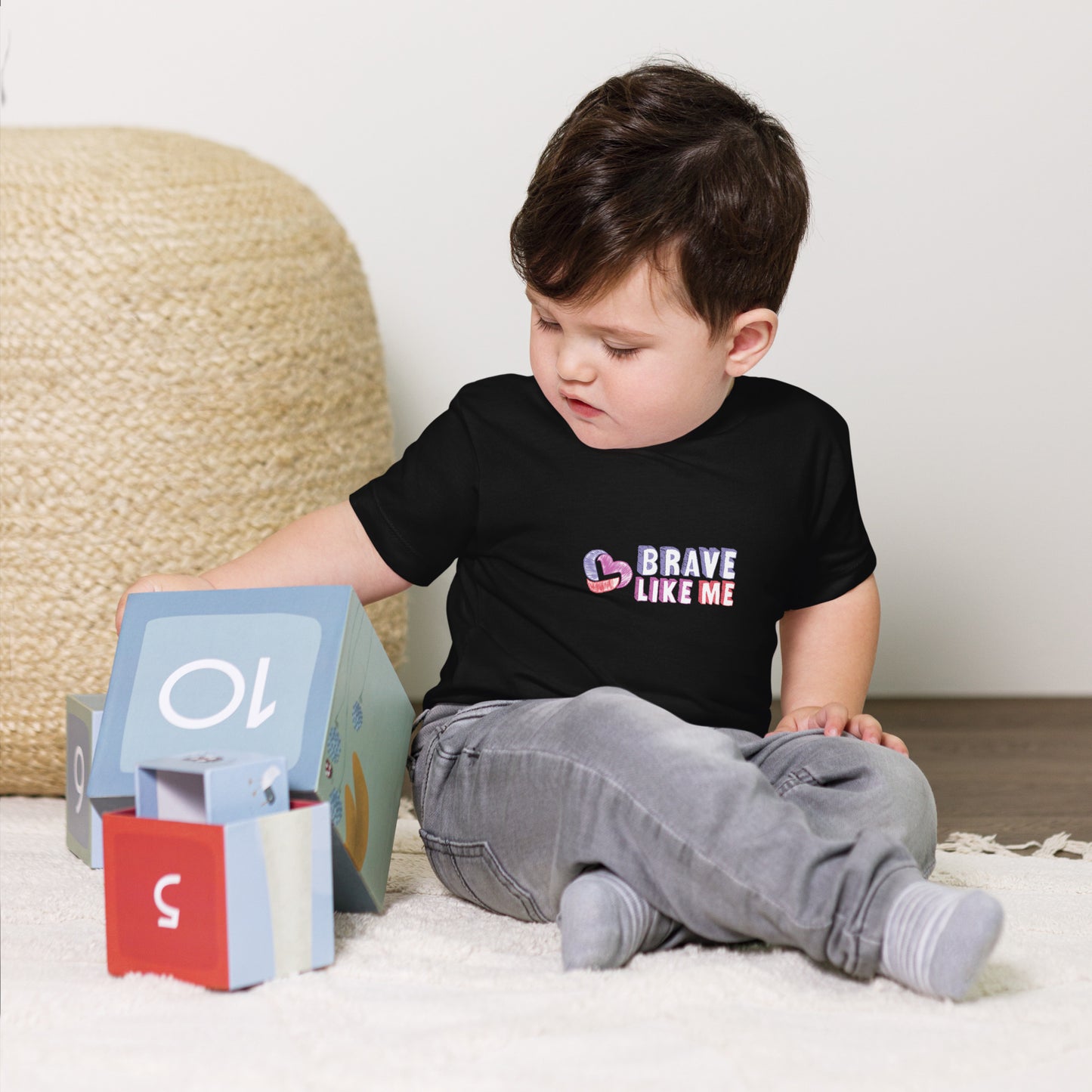 Brave Like Me Toddler Short Sleeve Tee (Unisex)