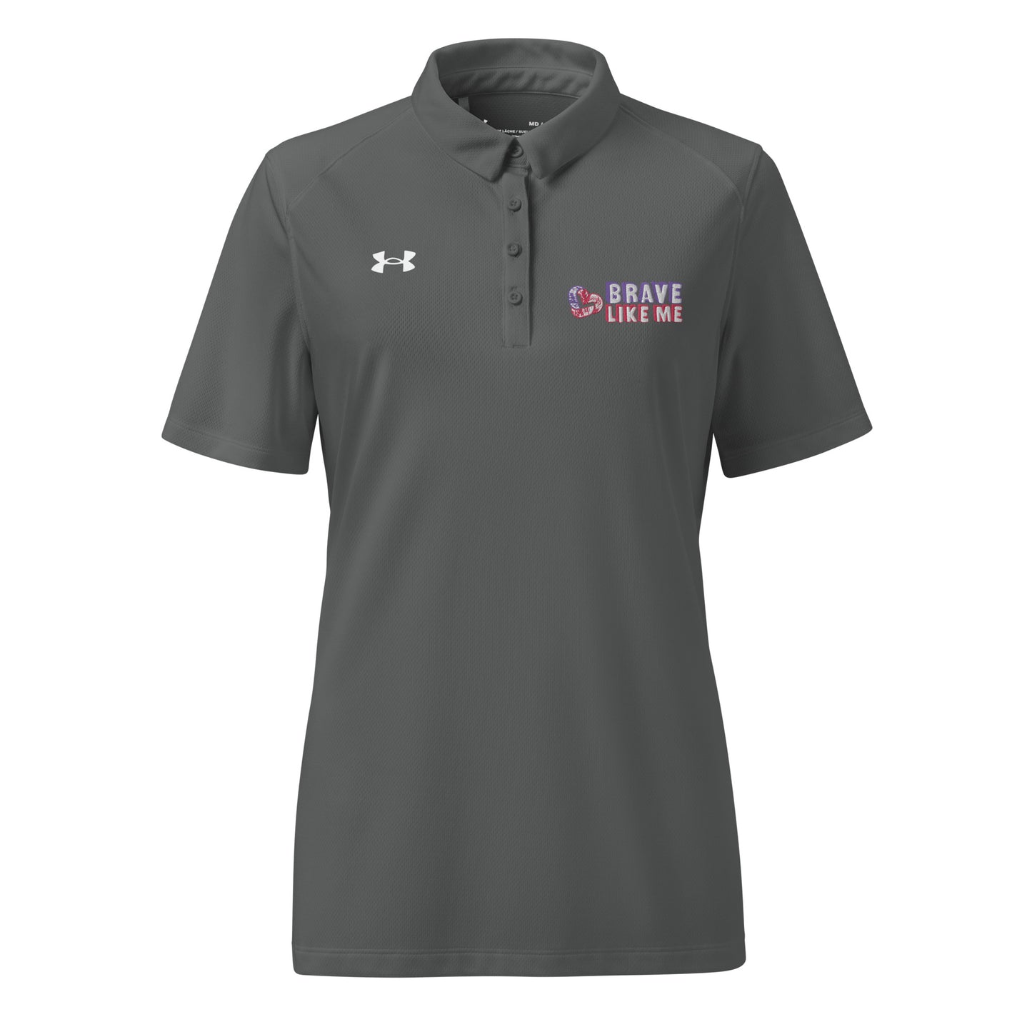Brave Like Me Embroidered Under Armour® Polo (Women's)