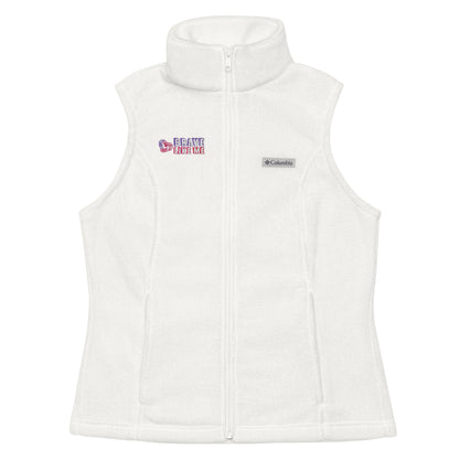 Brave Like Me Embroidered Columbia's Fleece Vest (Women's)