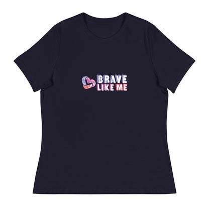 Brave Like Me Relaxed T-Shirt (Color Logo)