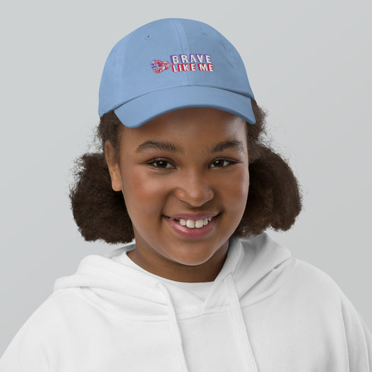 Brave Like Me Embroidered Youth Hat (Unisex)